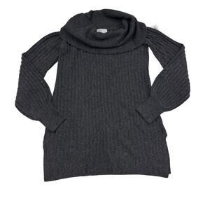 Sofia Vegara Super Soft Ribbed Turtle/Cowl/Off the Shoulder Sweater Women's M